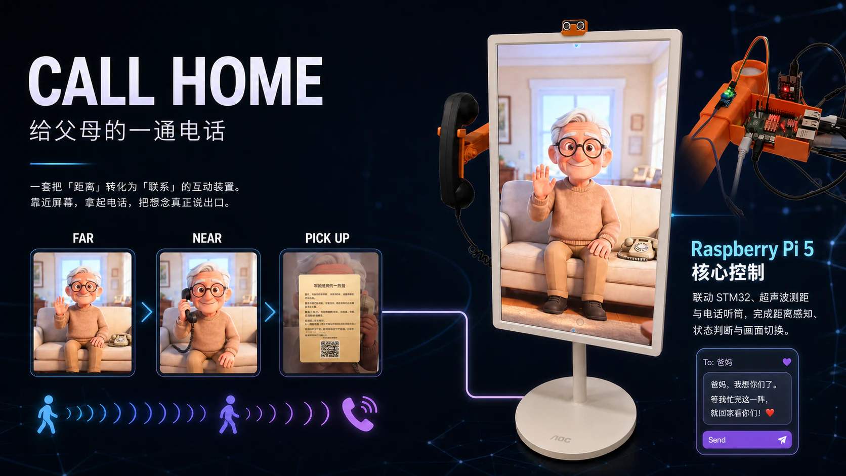 Call Home 给父母的一通电话互动装置
